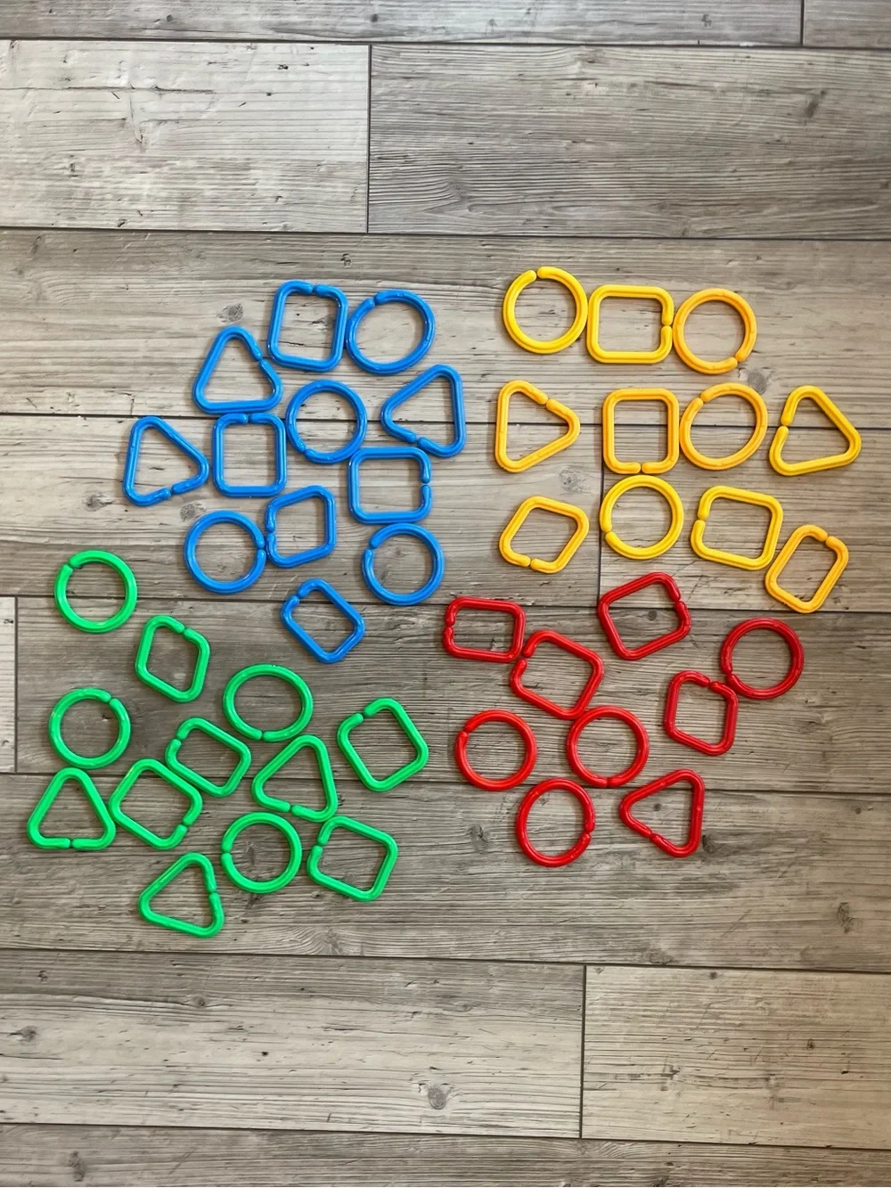 Geometric Linking Chain Rings | Set of 45